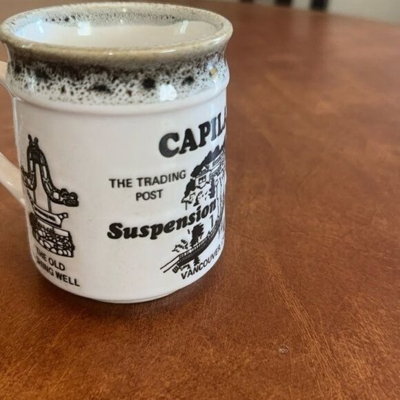 Vintage Capilano Suspension Bridge Souvenir Miniature Mug - Picture 2 of 6